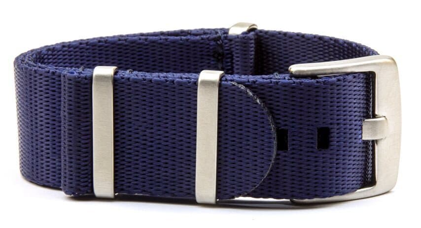 NATO seatbelt strap · 18mm / Blue / Seatbelt / 280mm / Stainless Steel
