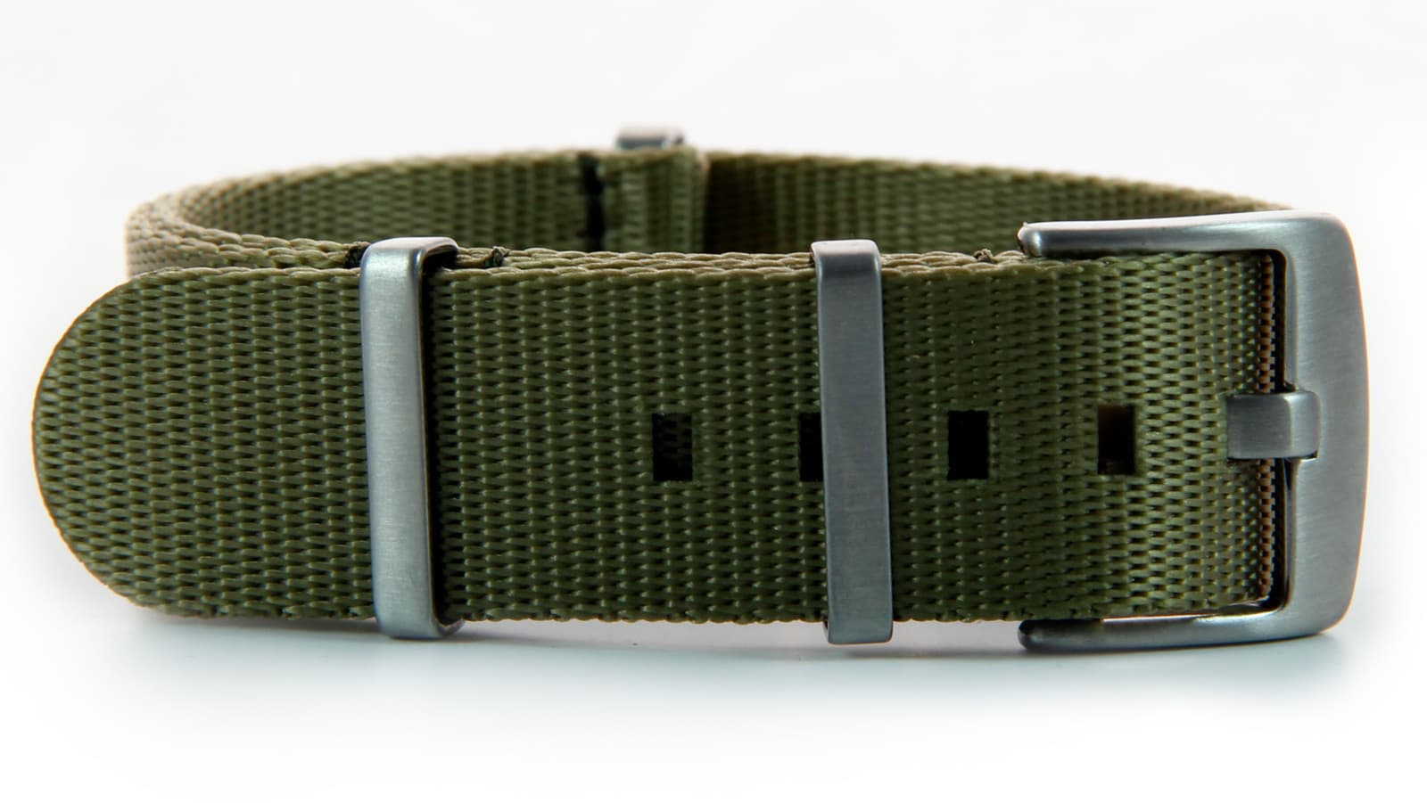 NATO seatbelt strap · 18mm / Green / Seatbelt / 280mm / Stainless Steel
