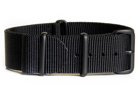 NATO nylon strap · 18mm / Black / Nylon / 280mm / Pvd Black