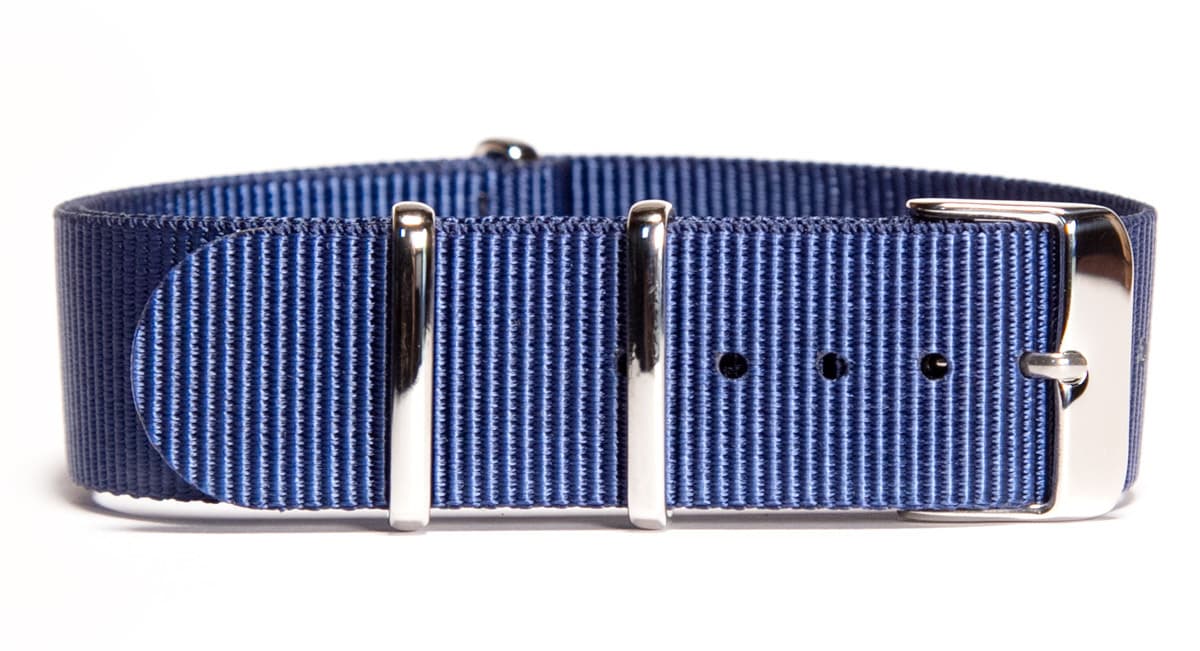 NATO nylon strap · 24mm / Blue / Nylon / 280mm / Stainless Steel