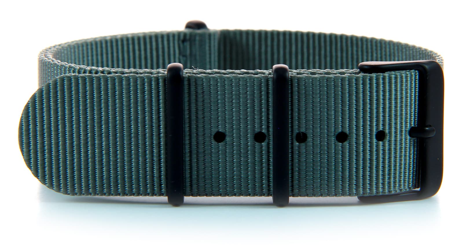 NATO nylon strap · 18mm / Grey / Nylon / 280mm / Pvd Black