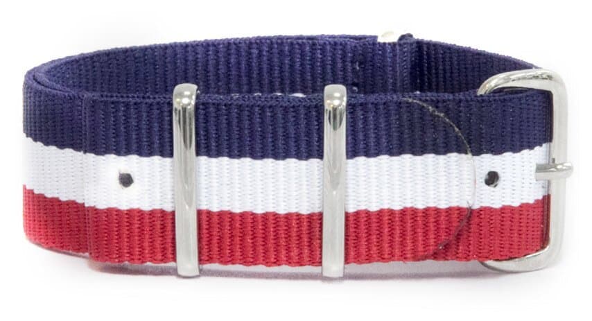 NATO nylon strap · 24mm / French Flag / Nylon / 280mm / Stainless Steel