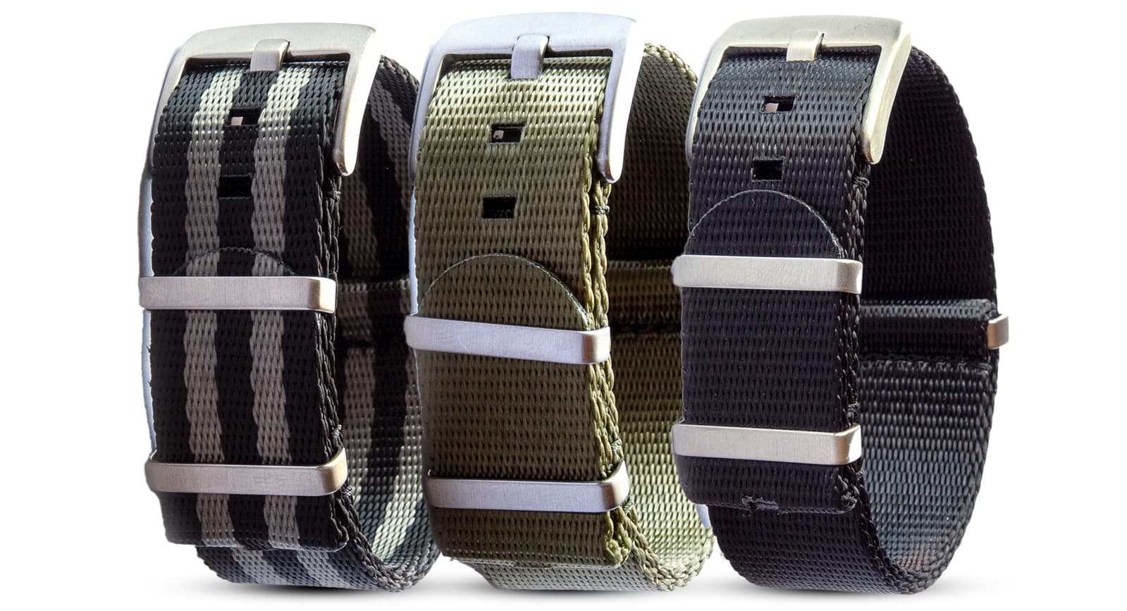 NATO Value Pack · 22mm / 3 - 22mm / Seatbelt / 280mm / Stainless Steel